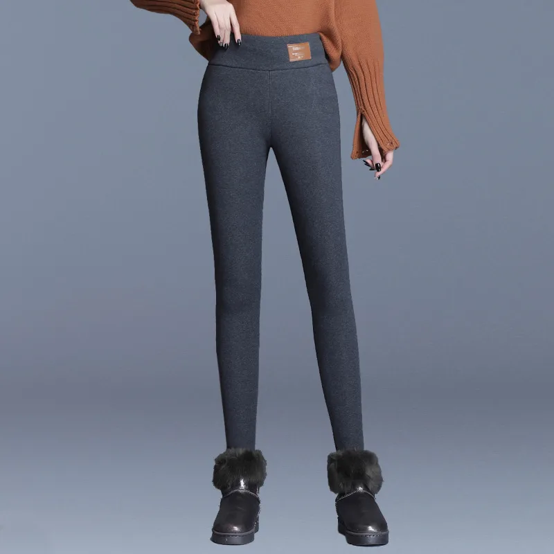 Lamb velvet leggings - Dark Grey - View 1