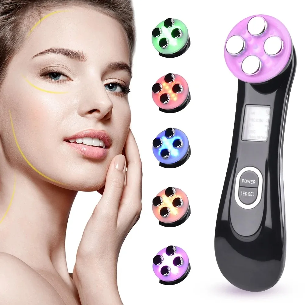 Multifunctional skin rejuvenation care instrument qi - Black