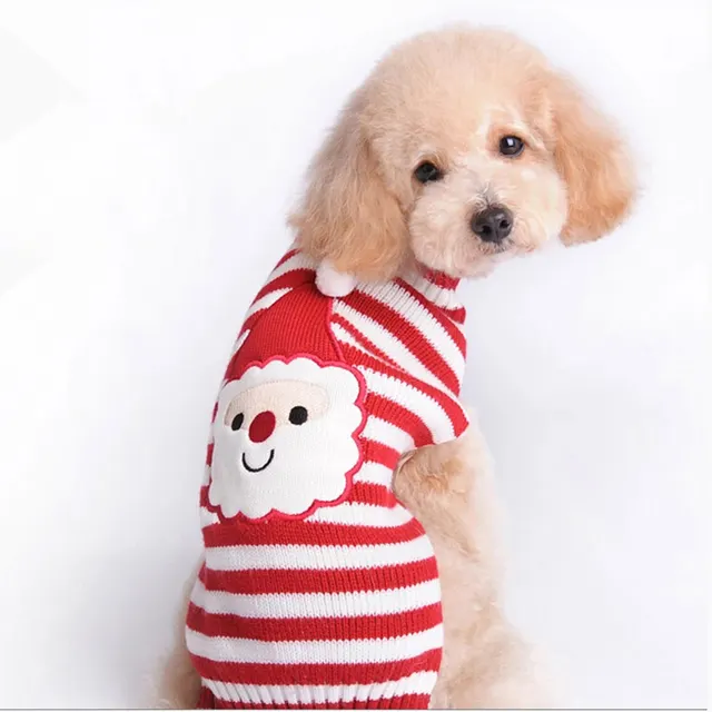 Pet dog clothes christmas pompom christmas small Myd65 - Shop at LoveMi