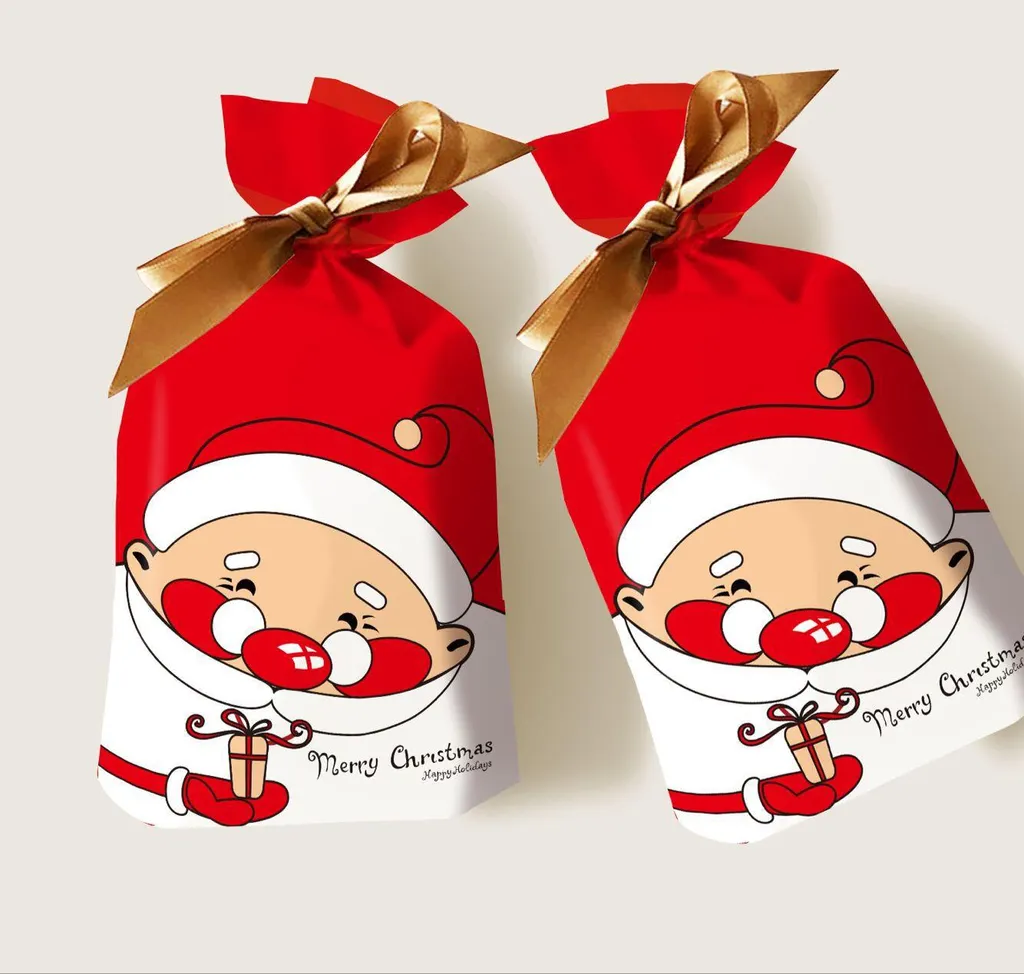 Ribbon Drawstring Candy Packaging Bag - Whitebeard Old Man