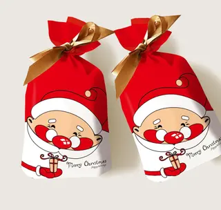 Ribbon Drawstring Candy Packaging Bag - Whitebeard Old Man