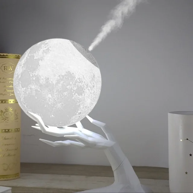 Creative multi function USB atmosphere night light humidifier Branch Moon - Shop at LoveMi