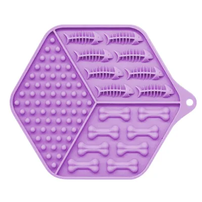 Pet feeding device dog lick pad Purple - Shop at LoveMi