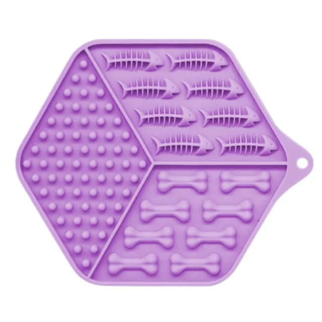 Pet feeding device dog lick pad Purple - Shop at LoveMi