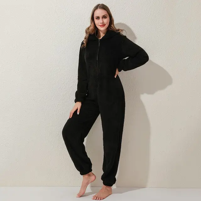 Thickened plush hoodie Black - Shop at LoveMi