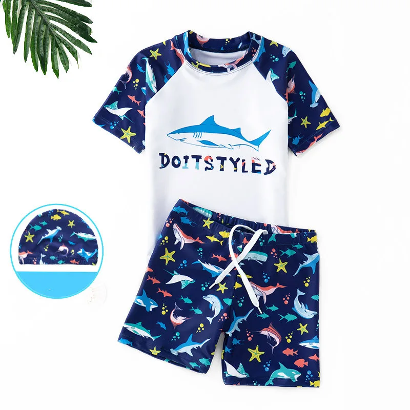 Split swimsuit for children - Navy
