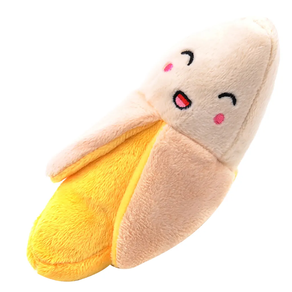 Gooddog, Dog, Plush Vocal Toys, Fruits, Cartoons, Pets, Cats, Toys, Pet Supplies - Banana