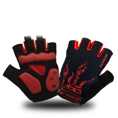 Cycling half finger gloves Red - Shop at LoveMi