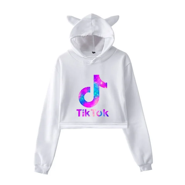 Tik tok women's cat ear sweater White - Shop at LoveMi
