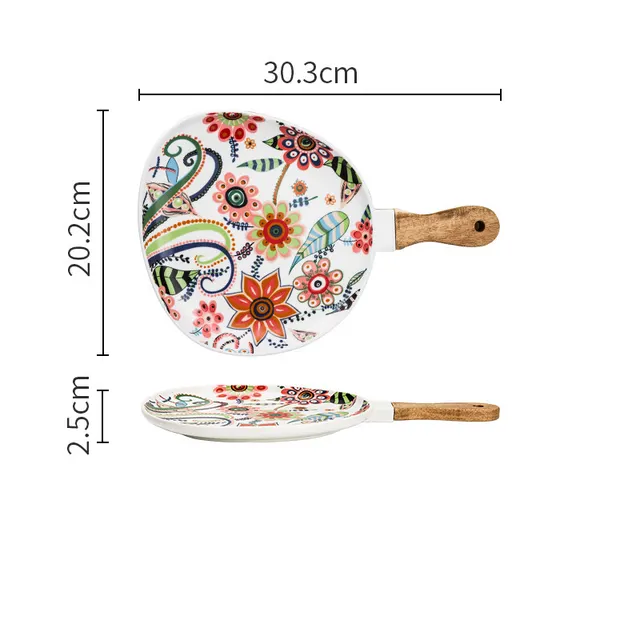 Creative single painted ceramic bowl - Small Drip Tray