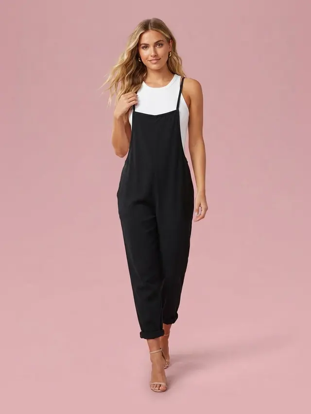 Classic Bib Overalls Black - Shop at LoveMi
