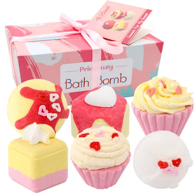 Cake Bath Bubble Bath Salt Ball Exfoliating Bath Ball Set Of 6 - Shop at LoveMi