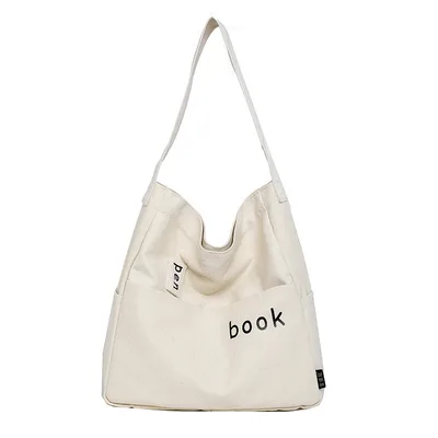 Student school bag Japanese style shopping bag Cream - Shop at LoveMi