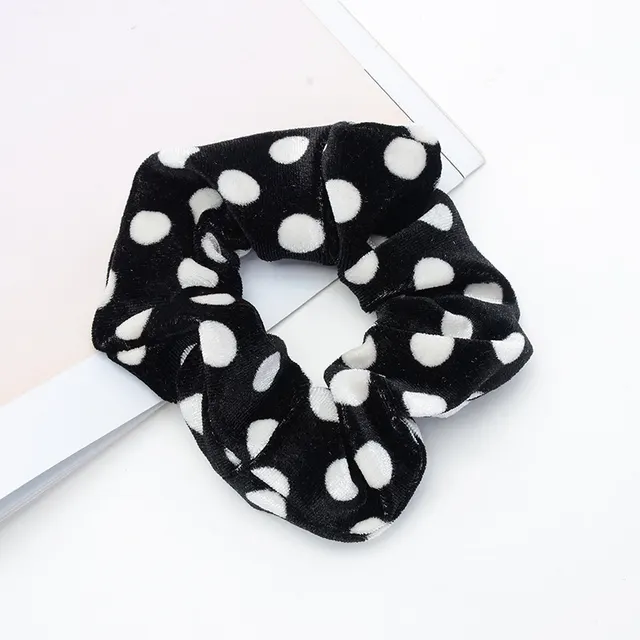 Vintage leopard spotted hair circle fabric hair accessory - Shop at LoveMi