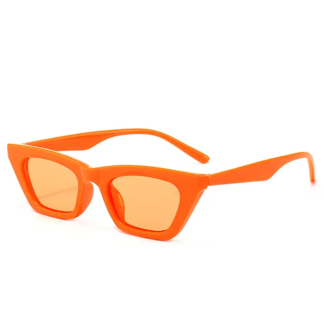 New Beauty Trend Small Square Sunglasses Orange - Shop at LoveMi