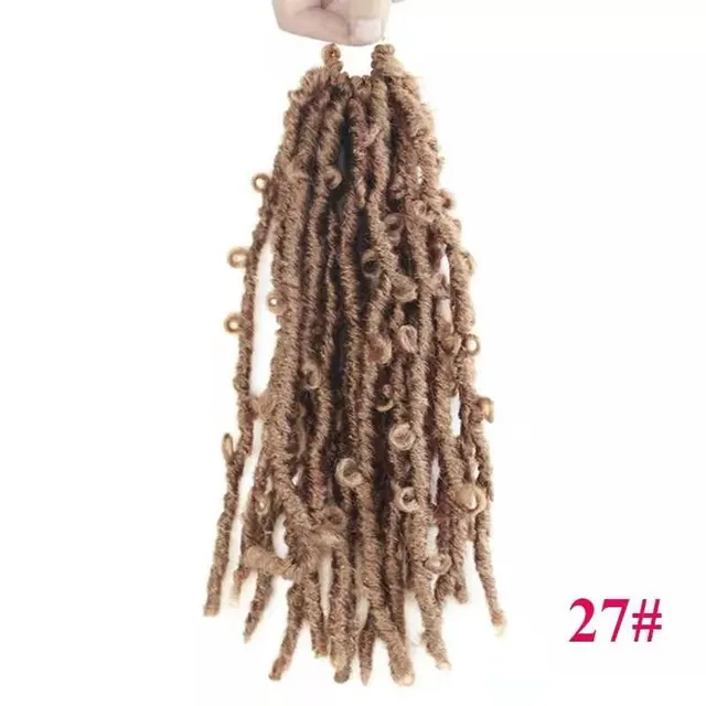 Cross Border Wig Short Curly Hair Wrapped Tube Butterfly Song 12Strands No27 - Shop at LoveMi