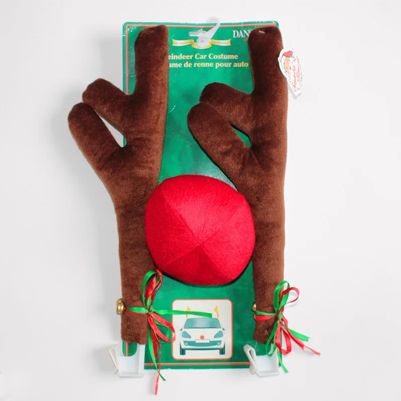 Car decoration christmas antlers - Brown
