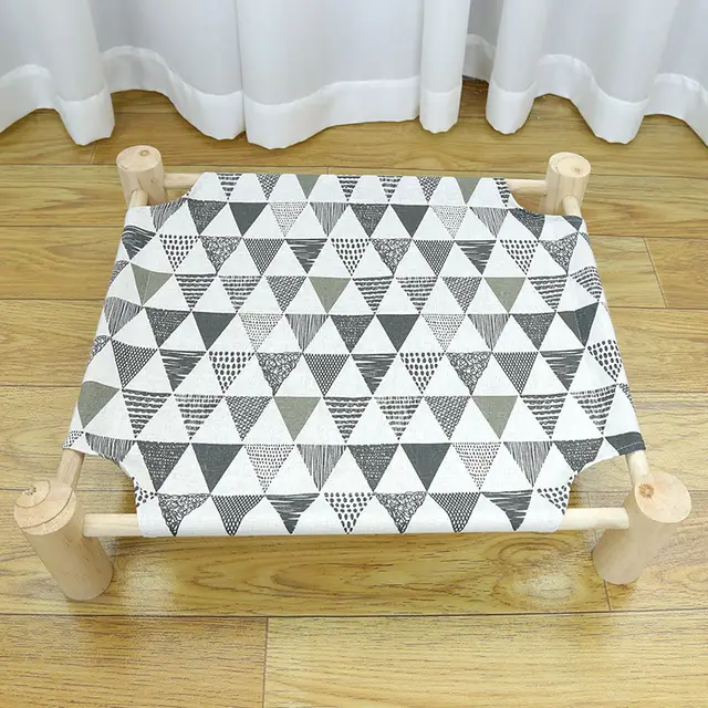 Pet wooden camping bed cat litter White A - Shop at LoveMi