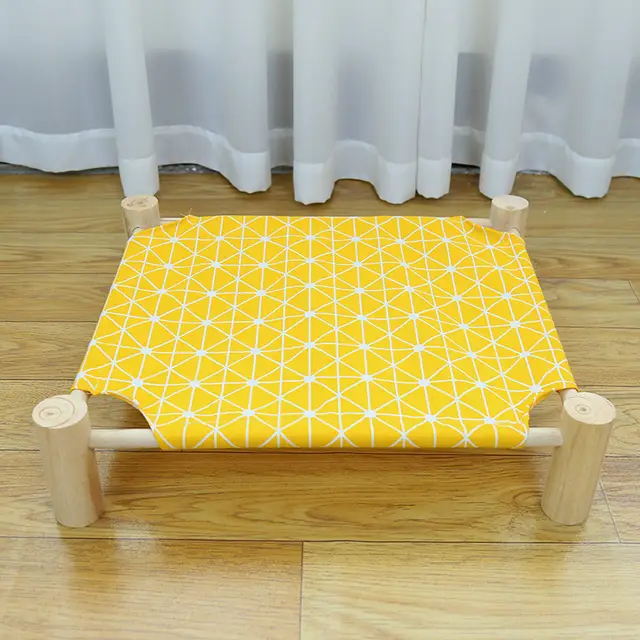Pet wooden camping bed cat litter Yellow - Shop at LoveMi