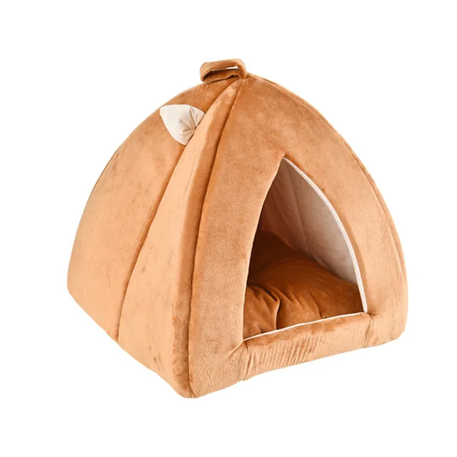Manufacturer provides cartoon triangle shape pet nest Yellow - Shop at LoveMi