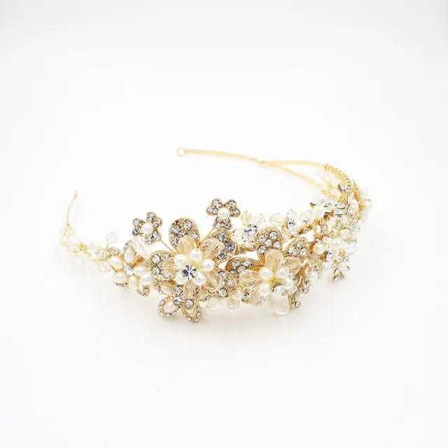 Hair band crown hair ornament Gold - Shop at LoveMi
