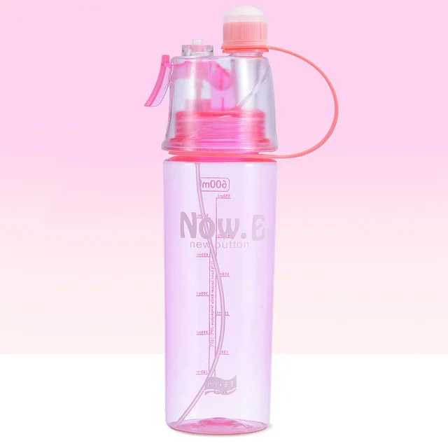 Portable Outdoor Sports Mist Spray Cup - Pink