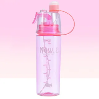 Portable Outdoor Sports Mist Spray Cup - Pink