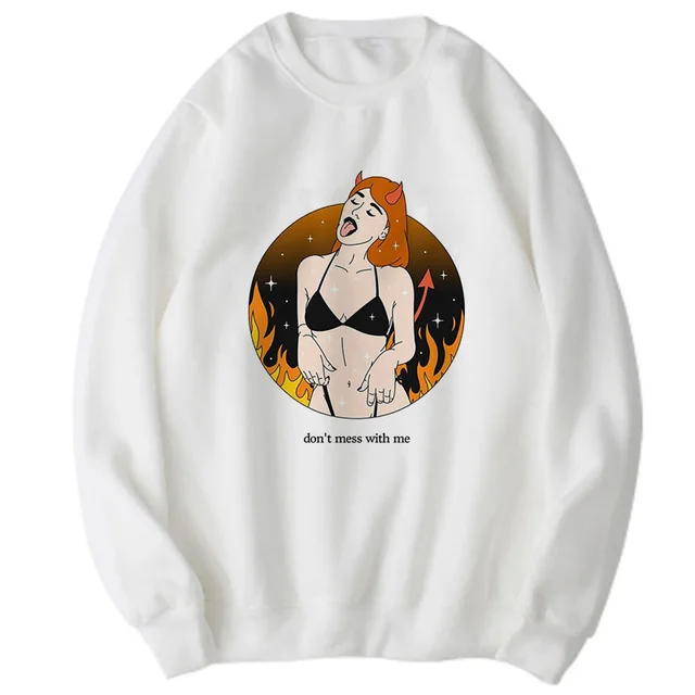 Long sleeve plus size Harajuku retro sweater Flower 4 - Shop at LoveMi