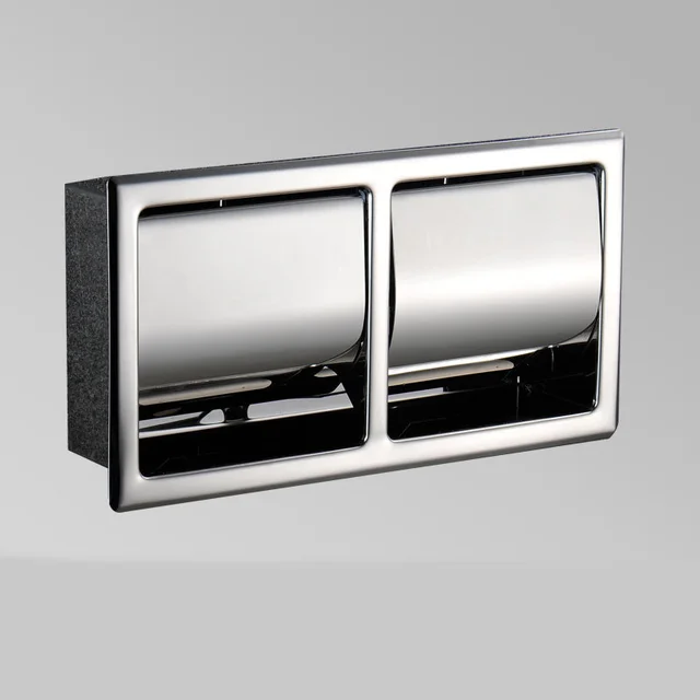 Stainless steel toilet paper holder Silver 2Pc - Shop at LoveMi