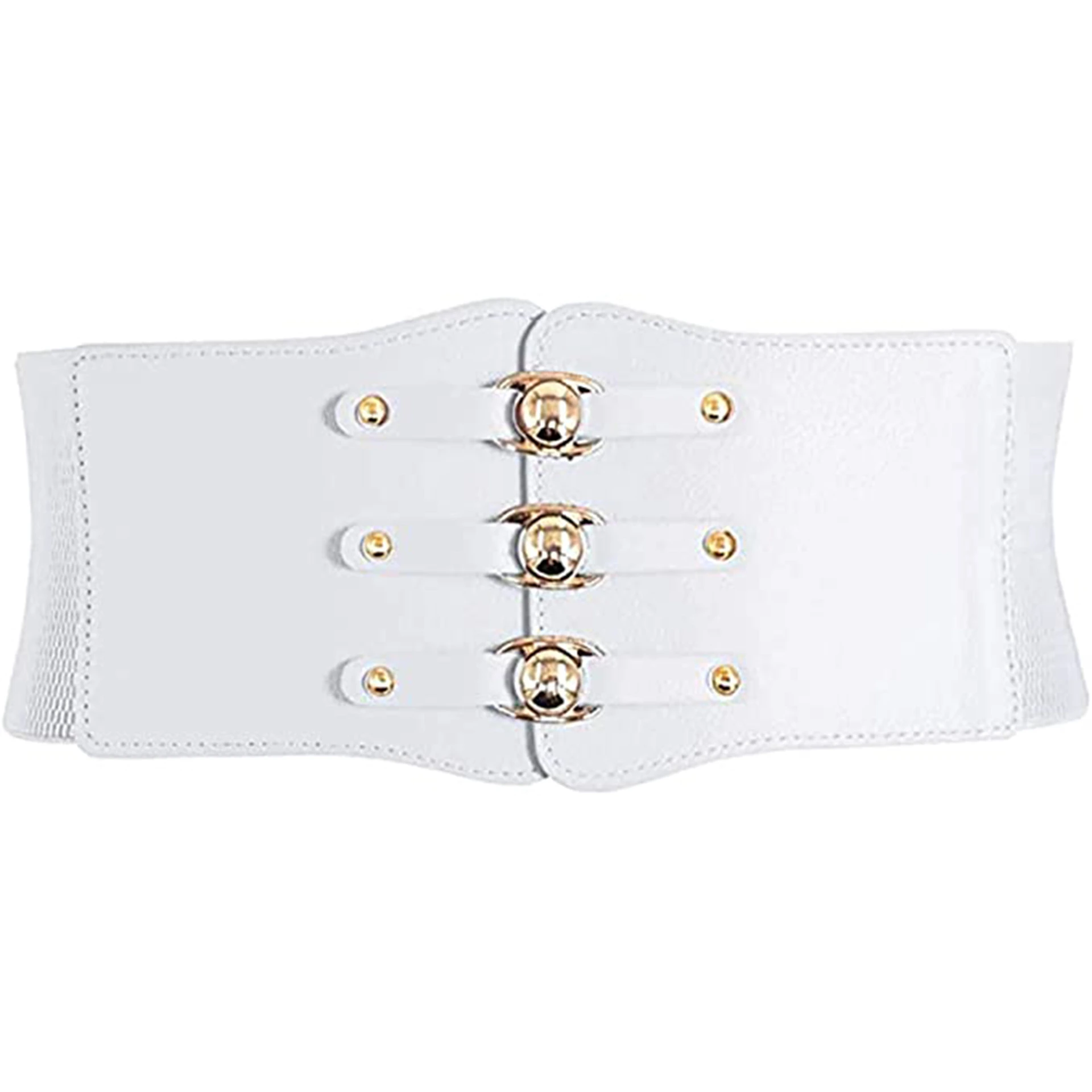Ladies stretch wide waist seal - White
