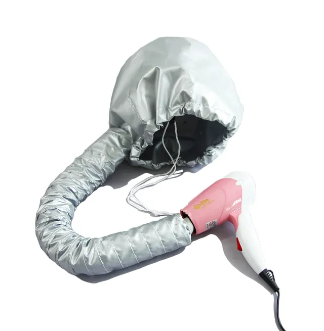 Hair Dryer Bonnet Hood - Silver