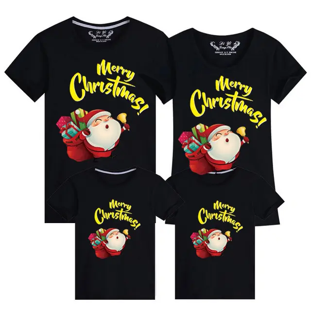 Parent child short sleeve T shirt Black - Shop at LoveMi