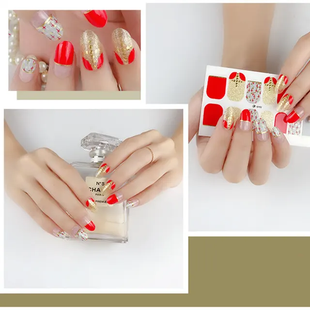 3D bronzing nail stickers 153 Style - Shop at LoveMi