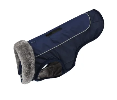 Thickened dog padded coat reflective dog clothing Dark Blue - Shop at LoveMi