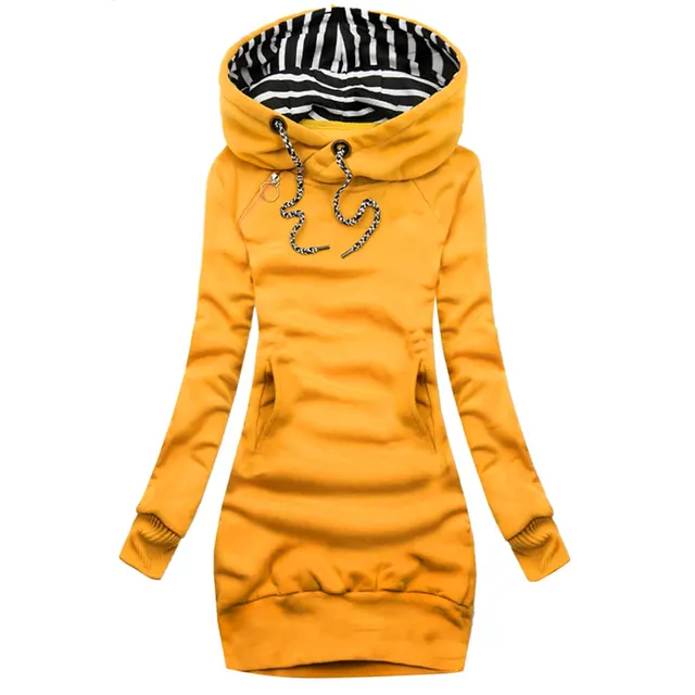 Slim Round Neck Sweater Women Yellow - Shop at LoveMi