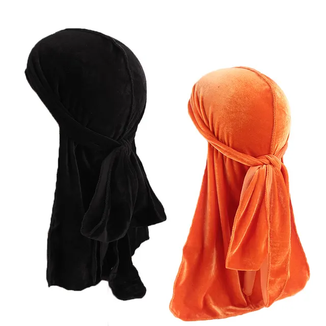 Pirate headscarf Black And Orange - Shop at LoveMi