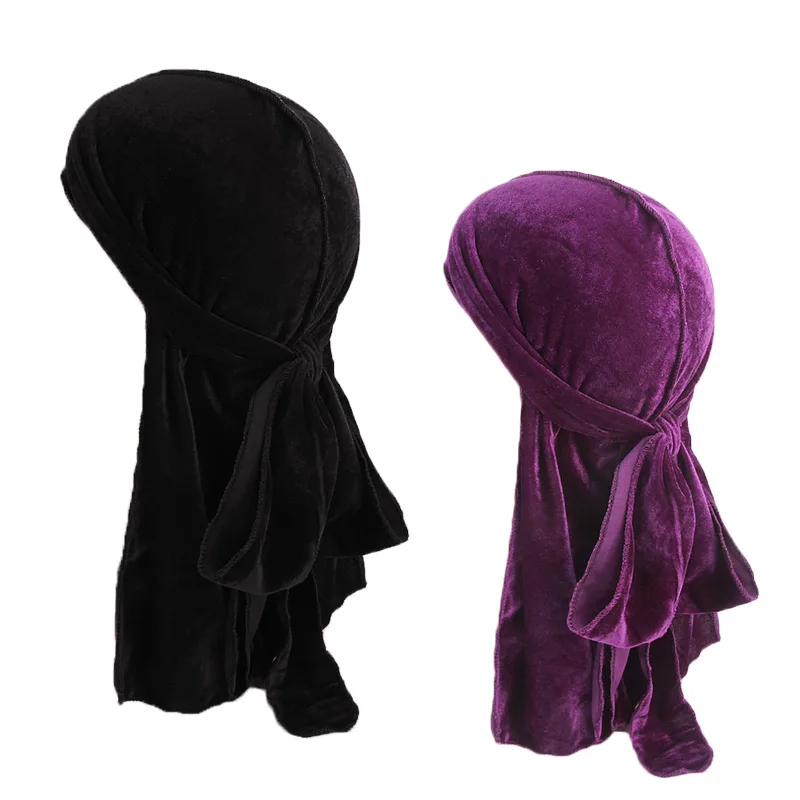 Pirate headscarf - Black And Purple