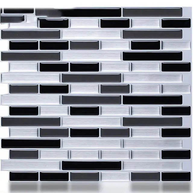 Striped 3d stereo wall sticker - 280X235Mm