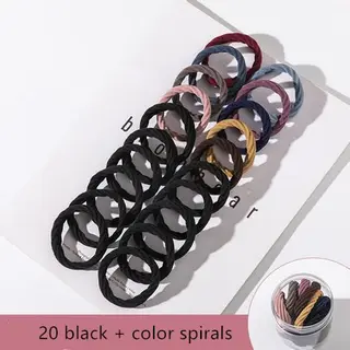 High elastic rubber band headband - Set4