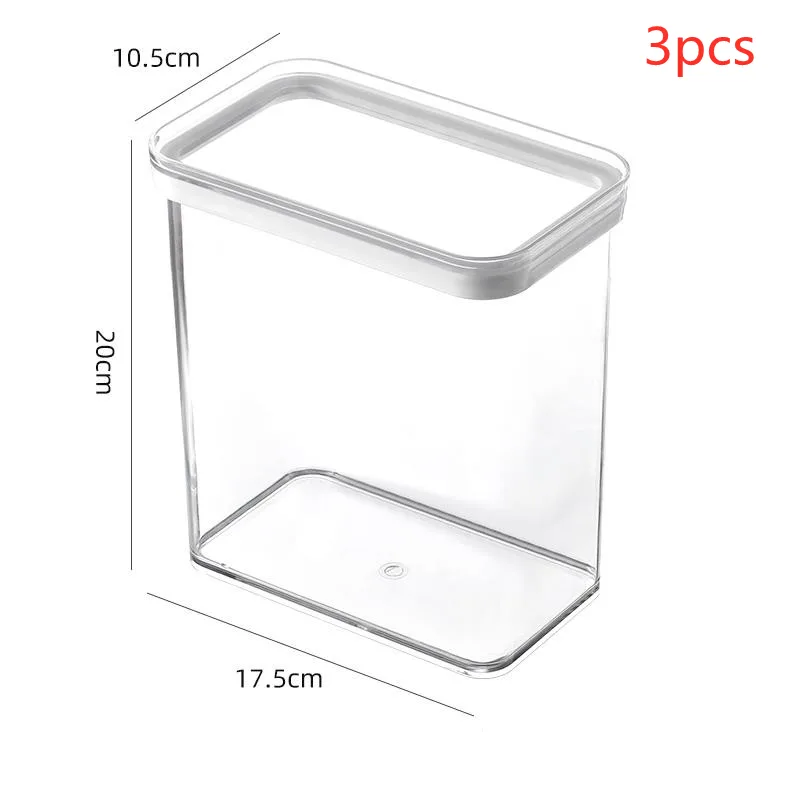 Wall-hung rice bucket with whole grains - 2400Ml 3Pcs