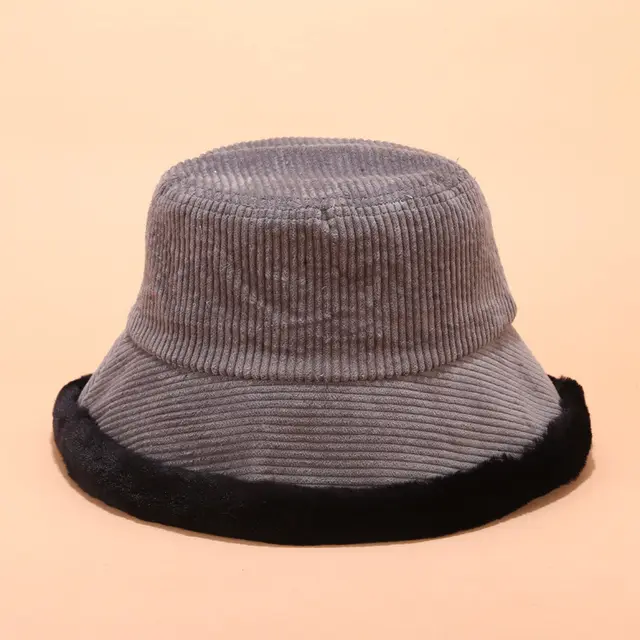 Corduroy fisherman hat - Dark Grey