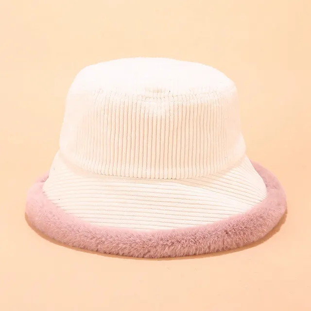 Corduroy fisherman hat White - Shop at LoveMi