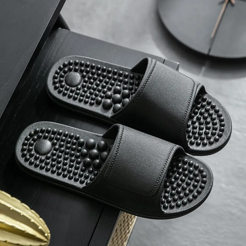 Non-slip Soft Bottom Wear-resistant Slippers - Black