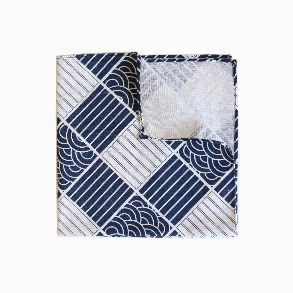 Japanese style and wind large square towel meal mat