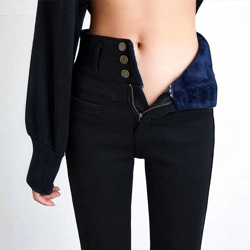 Oversized high-rise jeans - Black