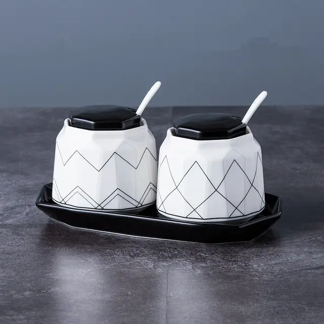 Ceramic seasoning jar set Style4 - Shop at LoveMi
