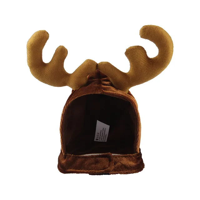 Christmas Pet Cat Dog Elk Deer Hat Reindeer Headband Cap Coffee - Shop at LoveMi