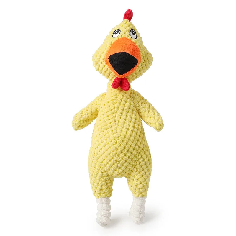 Dog Toys Sounding Pineapple Velvet Sounding Screaming Chicken Pet Products - Yellow