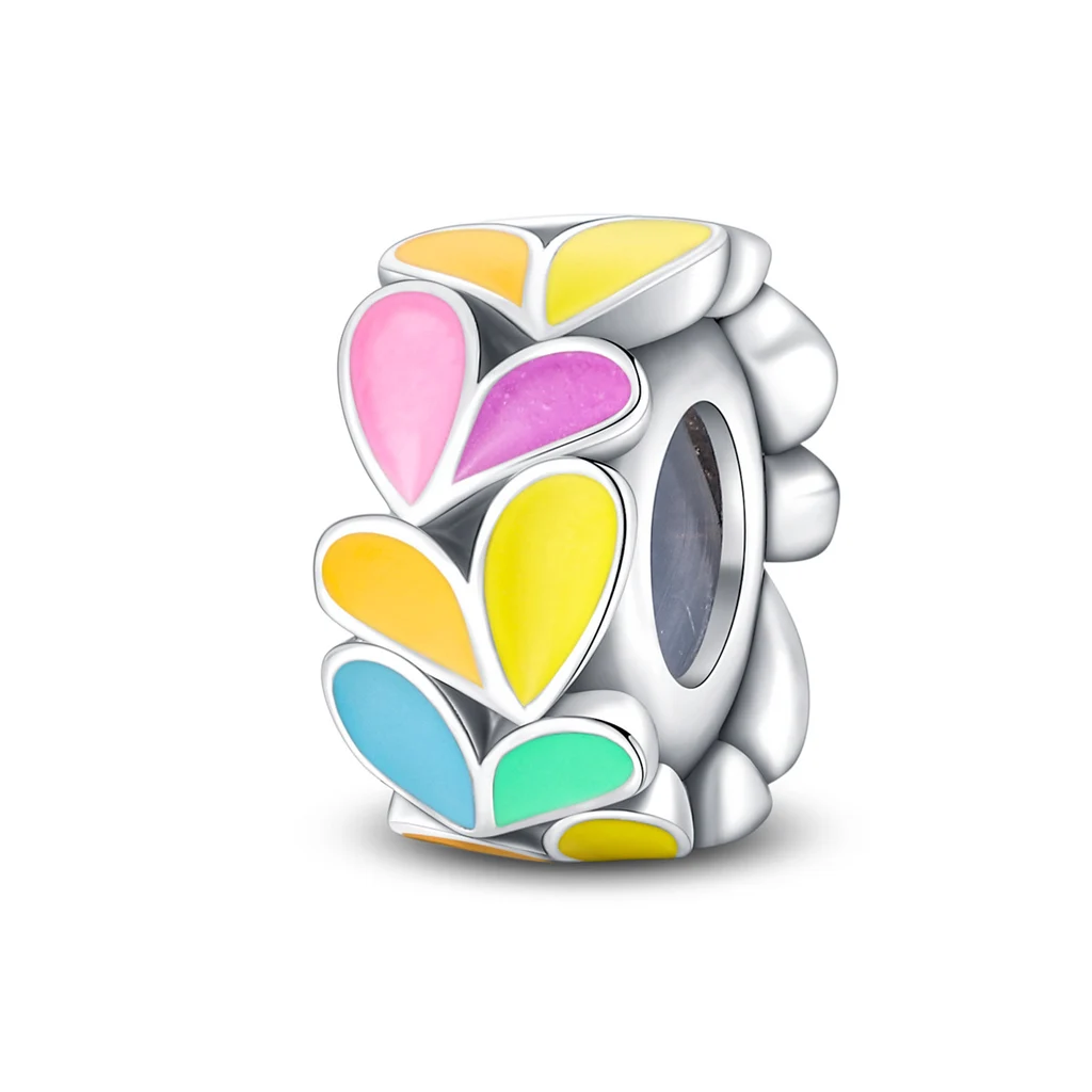 Rainbow Color Pendant in Sterling Silver - W Pac658