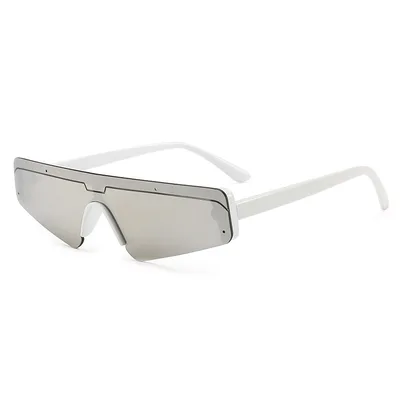 Personalized Cat eye Catwalk Retro Wild Sunglasses Silver - Shop at LoveMi